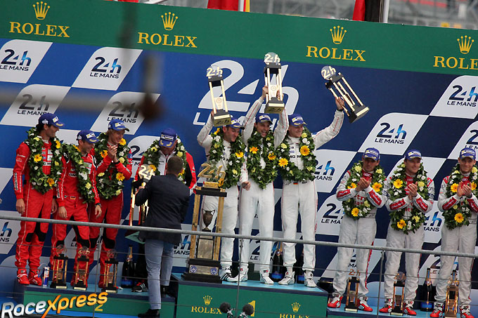 2015 podium 24 Hours of Le Mans